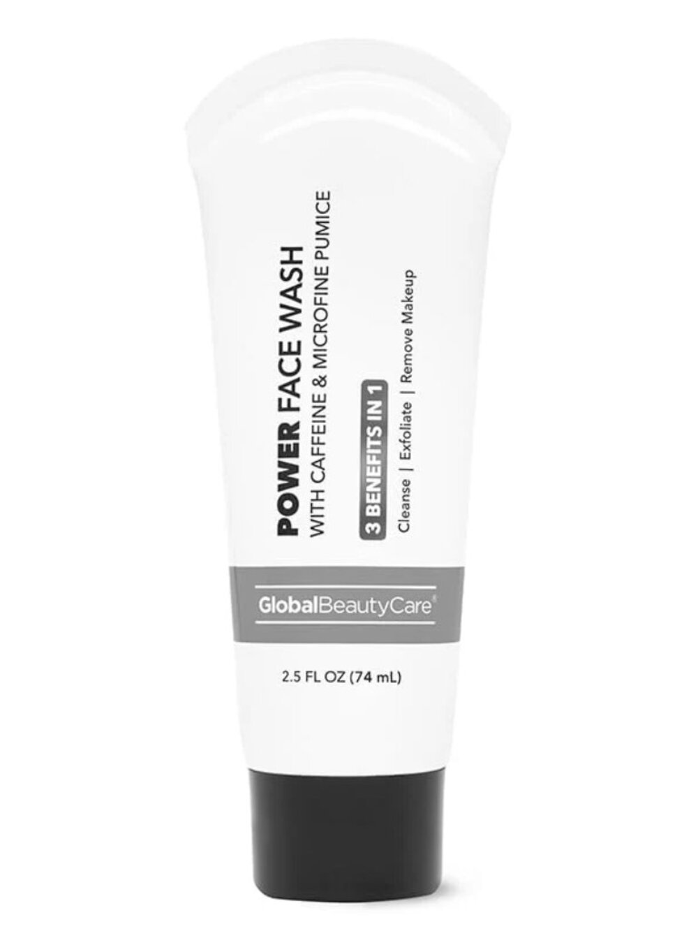 Global Beauty Care Power Face Wash Caffine & Microfine Pumice New 2.5oz